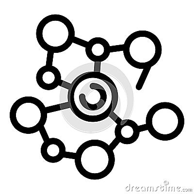 Lecture expert tech icon outline vector. Educator lab Vector Illustration