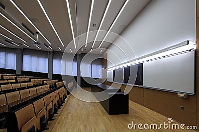 Lecture hall Stock Photo