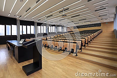 Lecture hall Stock Photo