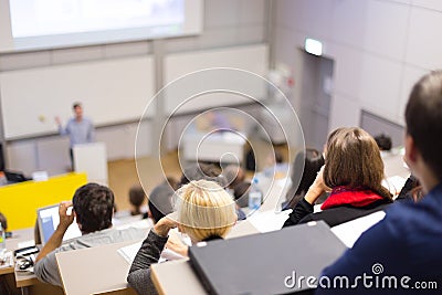 Lecture at university. Editorial Stock Photo