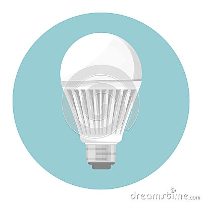 LED bulb. Economical light bulb. Eco friendly Vector Illustration