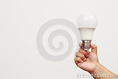 LED bulbs can save you almost double Stock Photo