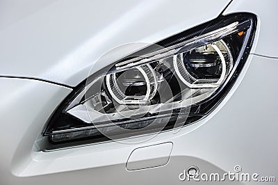 Led car headlight Stock Photo