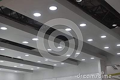 Led ceiling lights Stock Photo