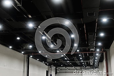 Led ceiling lights Stock Photo