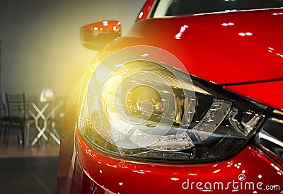 Led headlight car for customers Stock Photo
