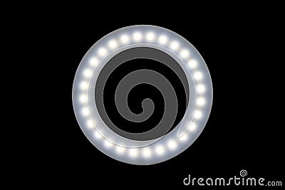LED lamps are circular Stock Photo