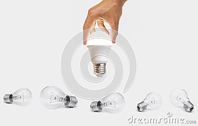 LED light bulb Stock Photo