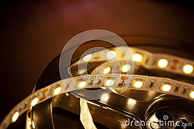 Led light strip Stock Photo