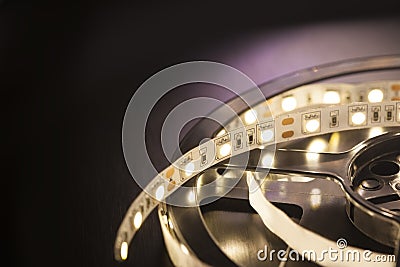 Led light strip Stock Photo