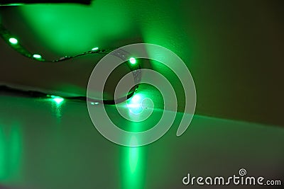 Led light strip Stock Photo