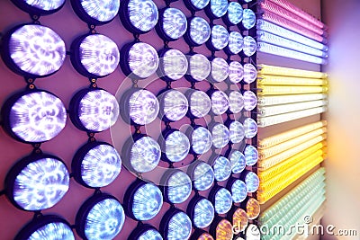 Led lighting bulbs Stock Photo