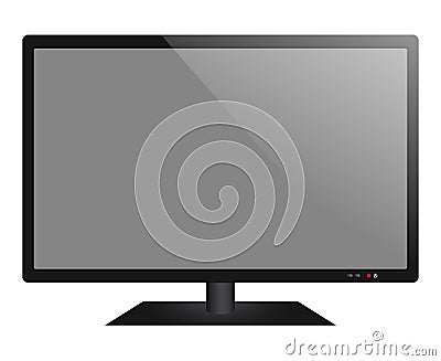 LED monitor Vector Illustration