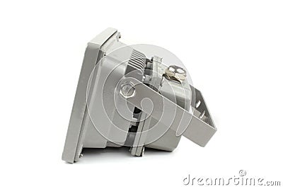 Led projector on white background Stock Photo