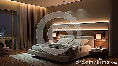 led recessed lighting Cartoon Illustration