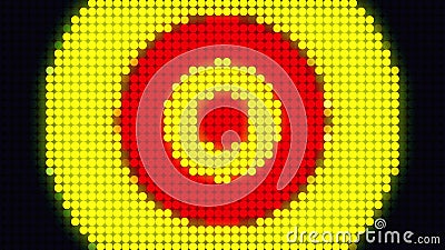 LED screen dots abstract background, 3d rendering computer generating, LED display technology display Stock Photo