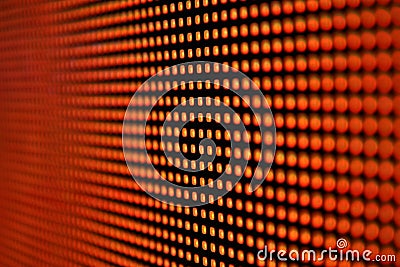 Led screen red - diodes Stock Photo