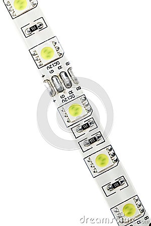 LED strip isolated Stock Photo