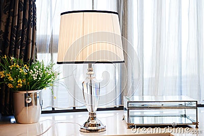 Led table lamp Stock Photo