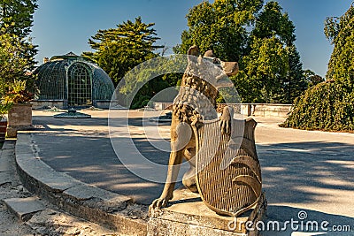 Lednice Chateau with beautiful gardens Editorial Stock Photo