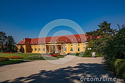 Lednice Chateau with beautiful gardens Editorial Stock Photo