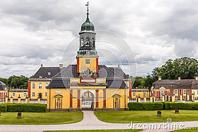 Ledreborg castle with beautiful gardens Stock Photo