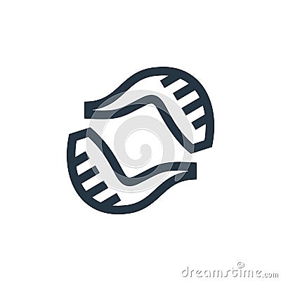 leech vector icon isolated on white background. Outline, thin line leech icon for website design and mobile, app development. Thin Vector Illustration
