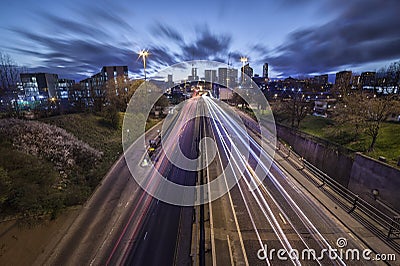 Leeds City Skyline Editorial Stock Photo