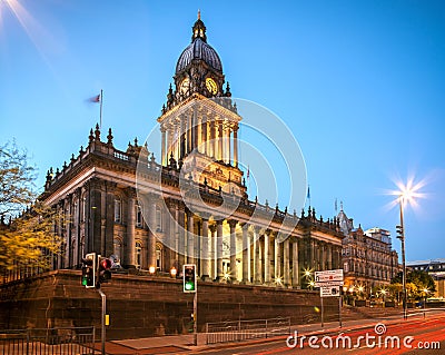 Leeds Town Hall Stock Photo