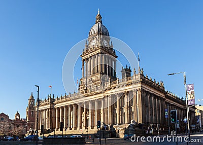 Leeds Town Hall Editorial Stock Photo