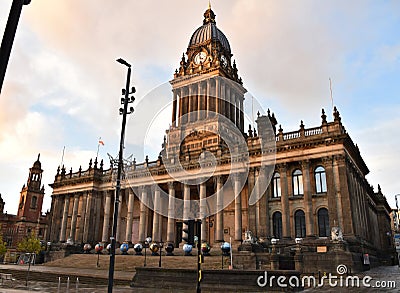 Town Hall in Leeds, West Yorkshire, England Editorial Stock Photo