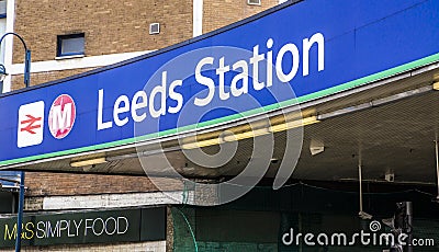 Leeds train station Editorial Stock Photo