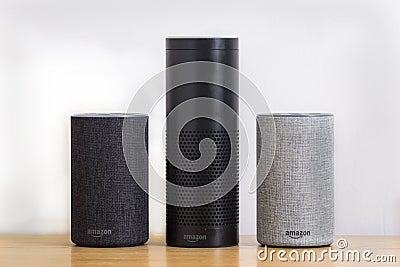 Amazon Echo Alexa Smart Speaker 1st a Editorial Stock Photo