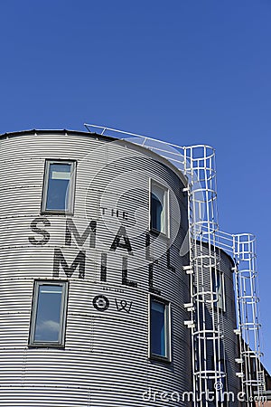LEEDS, UNITED KINGDOM - Aug 08, 2020: Close up shot of Leeds city centre office the small mill yorkshire Editorial Stock Photo