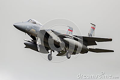 US Air Force F-15 Eagle fighter jet Editorial Stock Photo