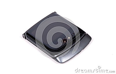 Motorola Razr 5G smartphone, one of the very first smartphones with a foldable Editorial Stock Photo