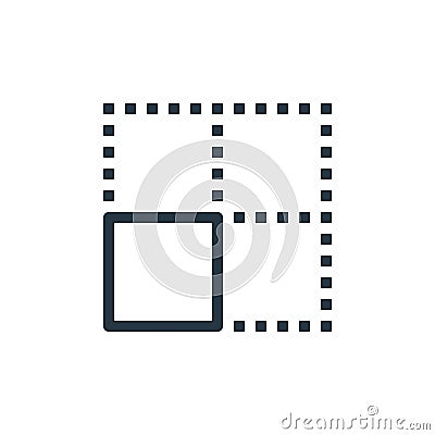 left alignment icon vector from spreadsheet concept. Thin line illustration of left alignment editable stroke. left alignment Vector Illustration