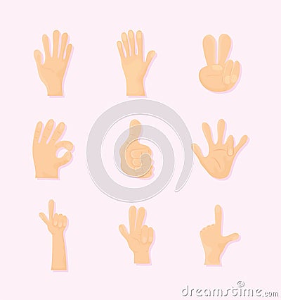 left hander pack Vector Illustration