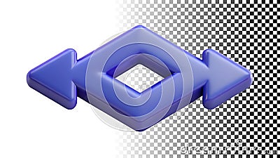 Left right arrow keys icon navigation direction previous next web png transparent image Generative AI Stock Photo