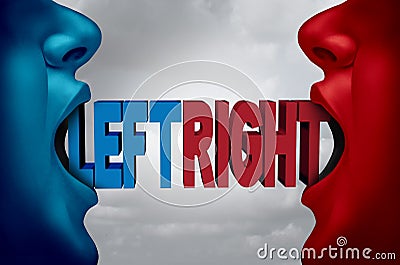 Left And Right Cartoon Illustration