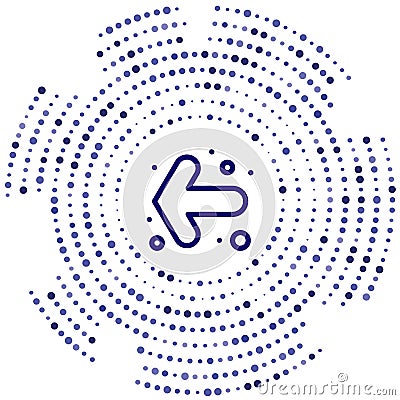 left turn vector icon. left turn editable stroke. left turn linear symbol for use on web and mobile apps, logo, print media. Thin Vector Illustration