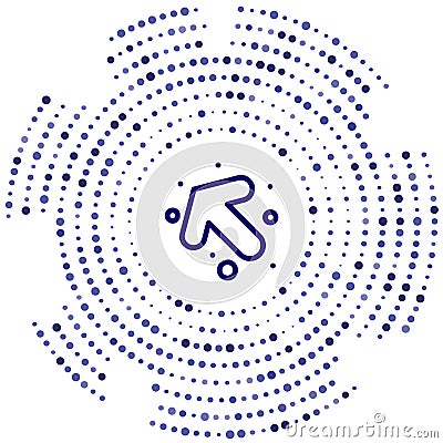 left turn vector icon. left turn editable stroke. left turn linear symbol for use on web and mobile apps, logo, print media. Thin Vector Illustration