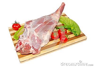 Leg of lamb Stock Photo