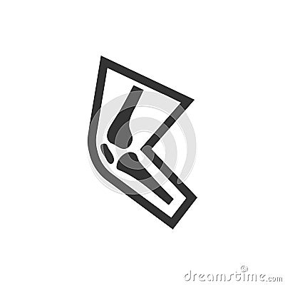 Leg Osteology Icon Vector Illustration