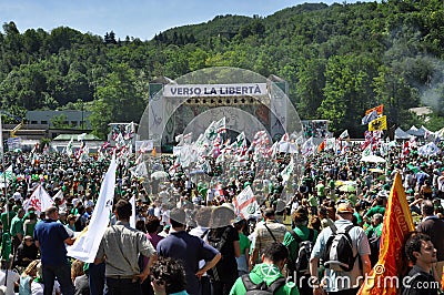 Lega Nord (Northern League) party annual meeting Editorial Stock Photo