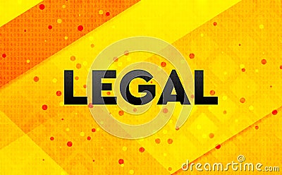 Legal abstract digital banner yellow background Stock Photo