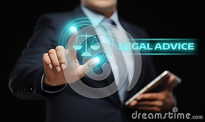 Legal Advice Law Expert Business Internet Concept Stock Photo