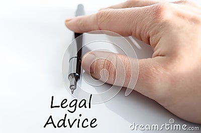 Legal advice text concept Stock Photo