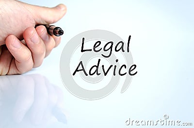 Legal advice text concept Stock Photo