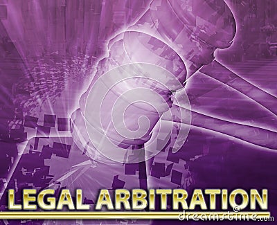 Legal arbitration Abstract concept digital illustration Cartoon Illustration